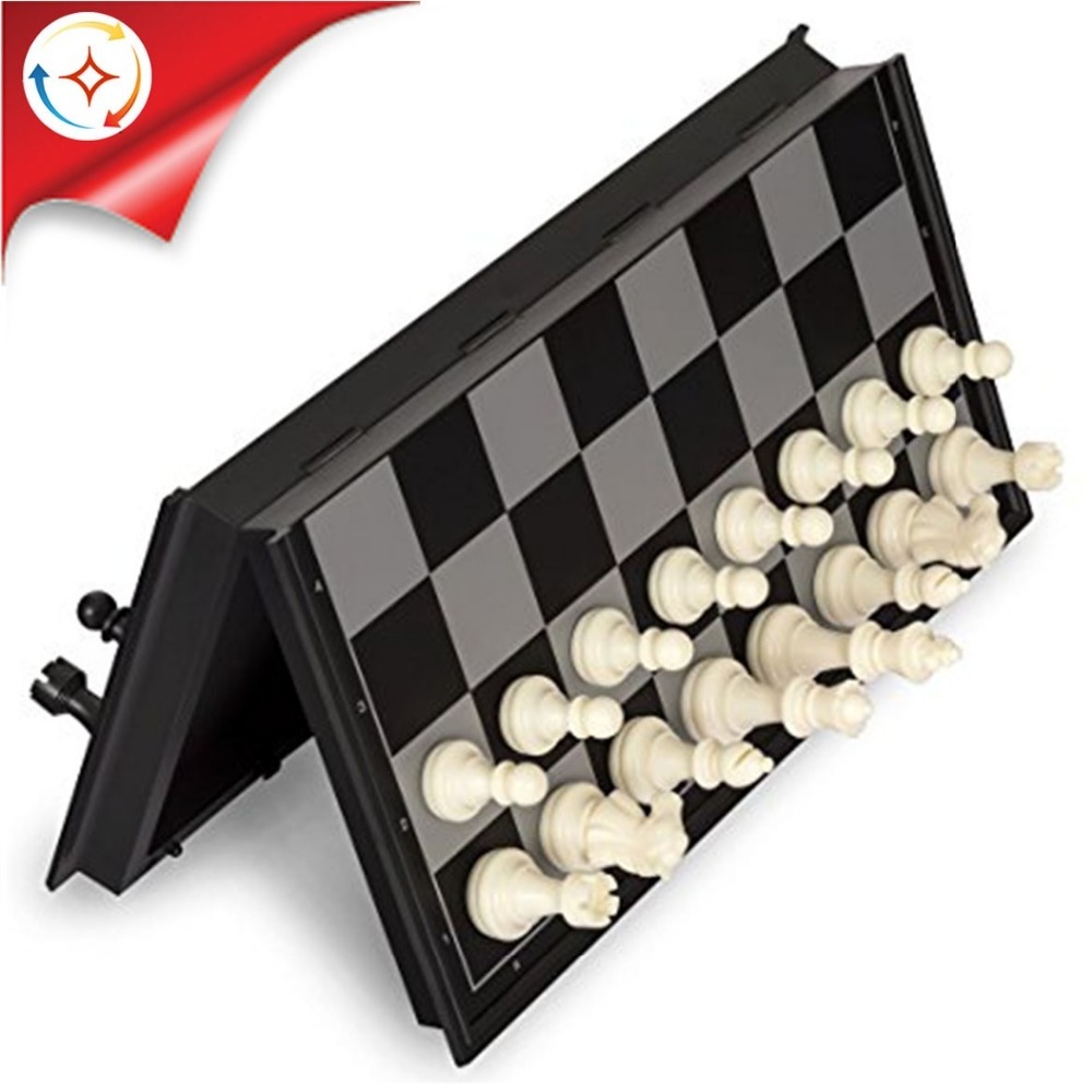 Hot Sale Educational Toy Magnetic Travel Chess Game Set With Folding Chess Board For Kids And Adults