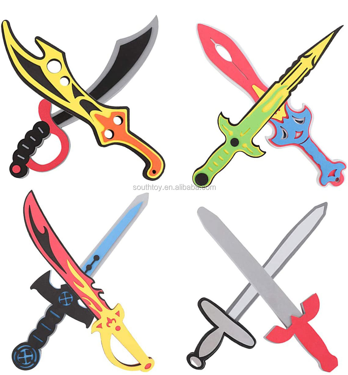 Kids Costume Role Play Pirate Warrior Viking Ninja Safe EVA Foam Swords Weapon Toys