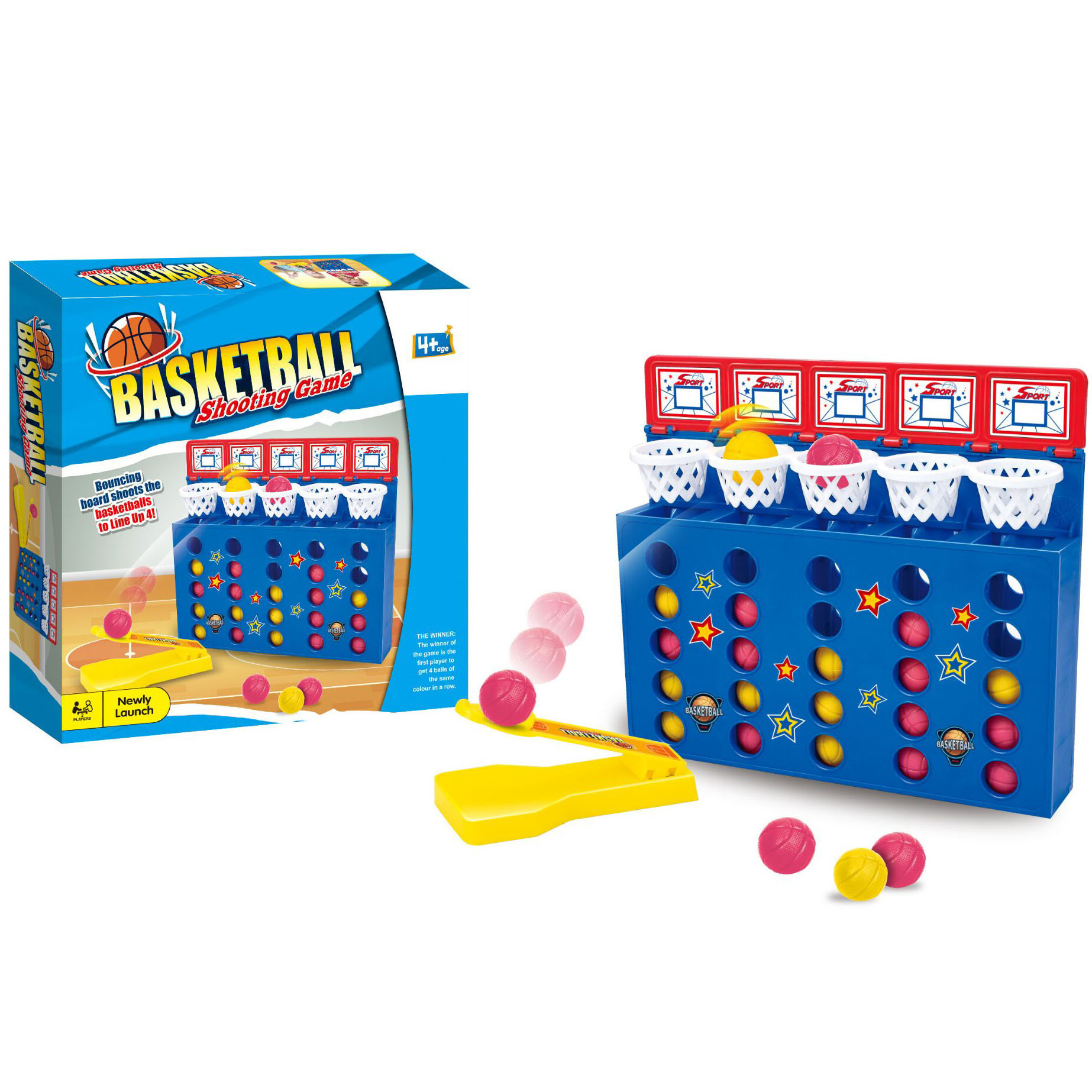 table game basketball shoot game Connect Shots 4 in a Row