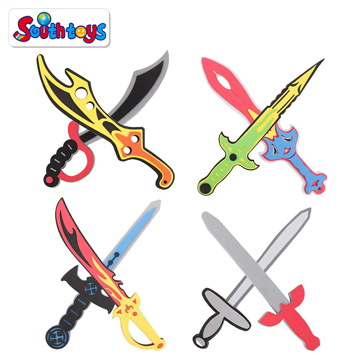 Kids Costume Role Play Pirate Warrior Viking Ninja Safe EVA Foam Swords Weapon Toys