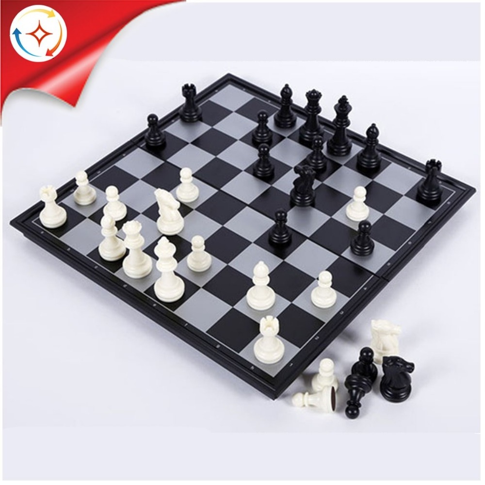 Hot Sale Educational Toy Magnetic Travel Chess Game Set With Folding Chess Board For Kids And Adults