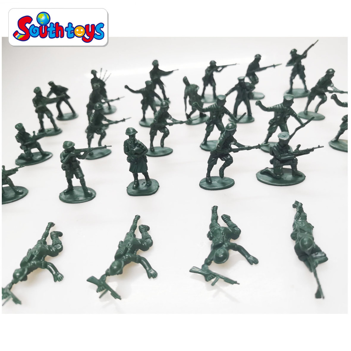 144 pcs Military Battle Group Assorted Soldiers Toy Play Set For Kids, Boys and Girls  Plastic Army Men