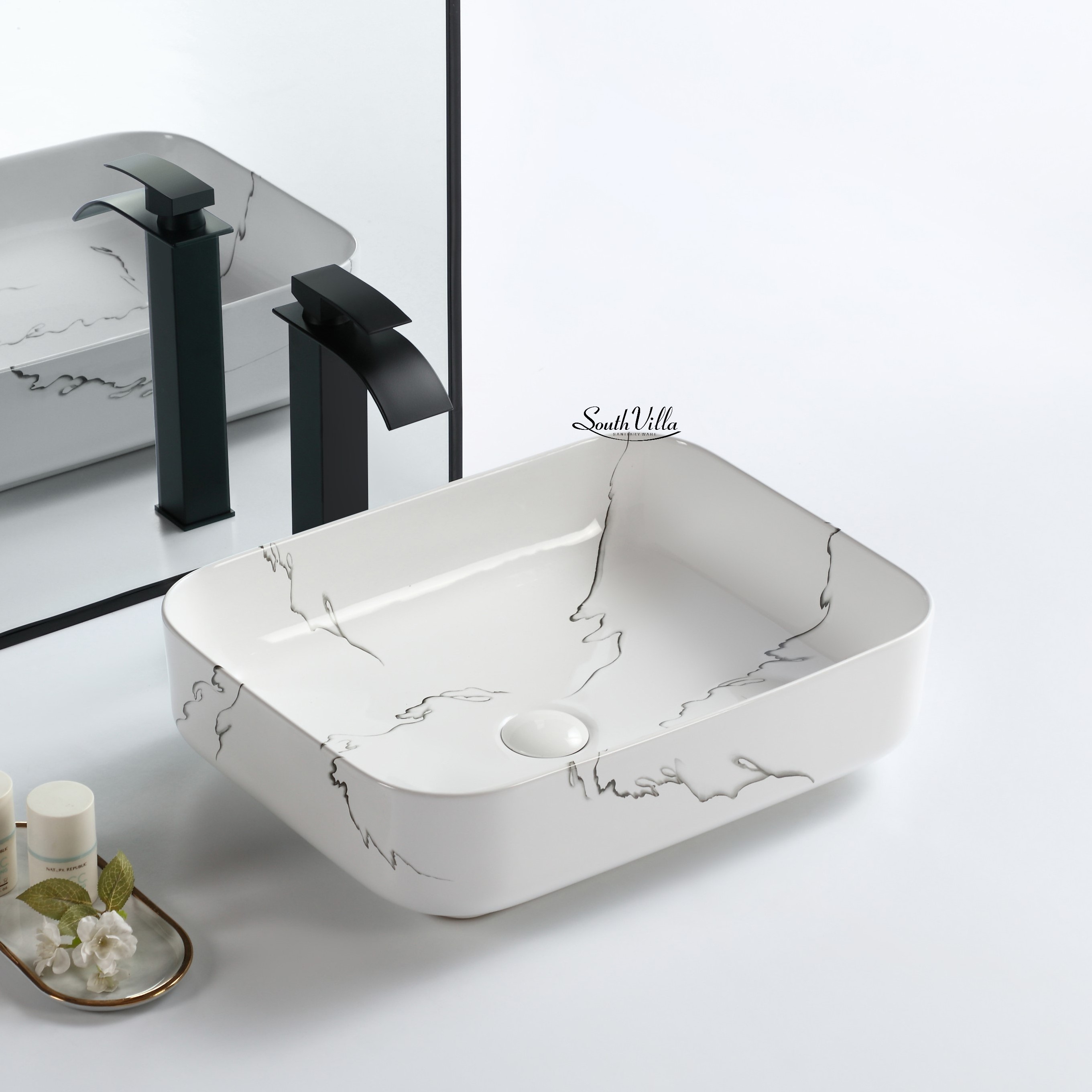 Hot sale top quality low price marble sanitary ware vessel vasque countertop hand wash basin ceramic sink for bathroom