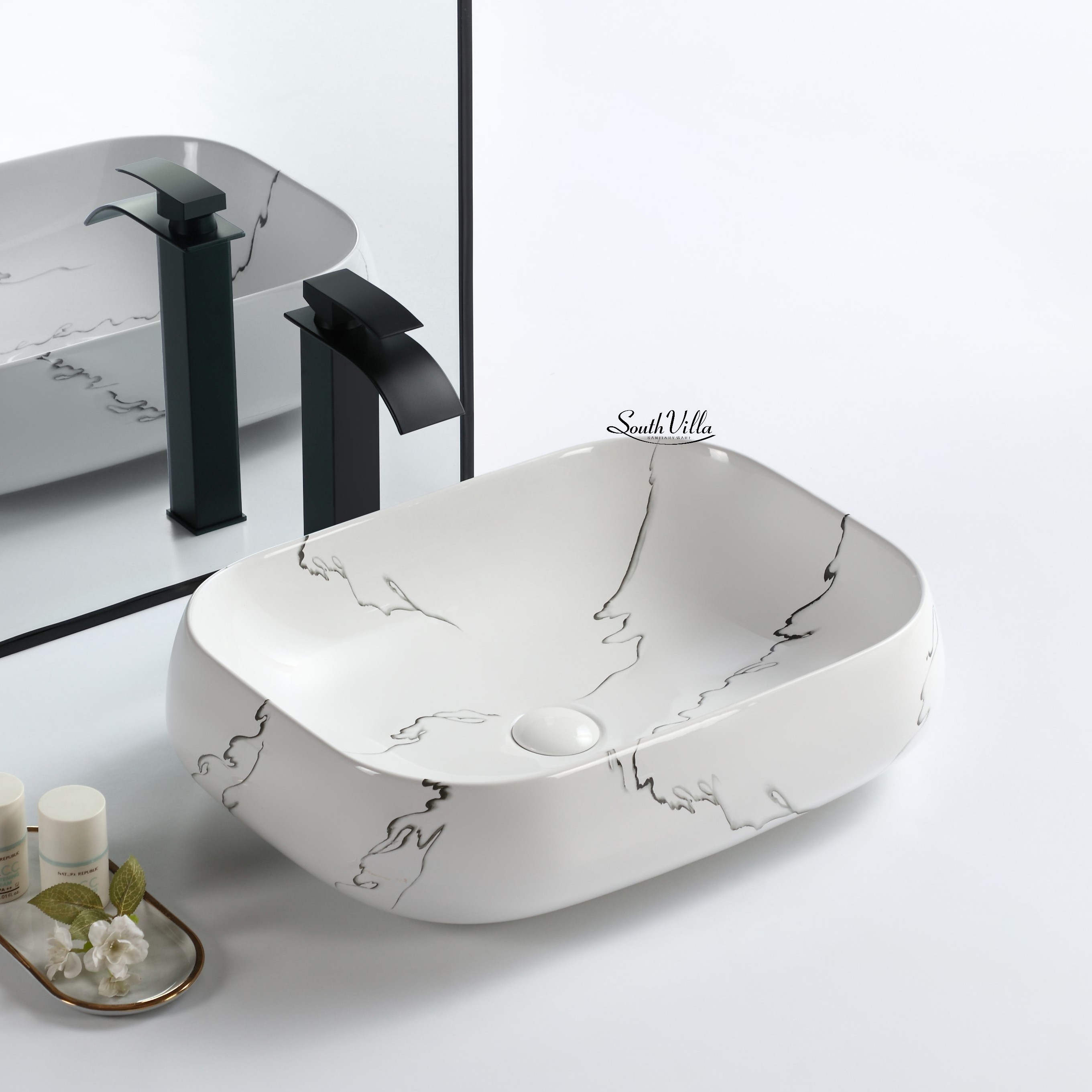 Hot sale top quality low price marble sanitary ware vessel vasque countertop hand wash basin ceramic sink for bathroom