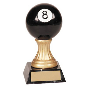 Wholesale Custom Awards souvenir Billiards 8-Ball Trophy / Pool Award sports trophies cups