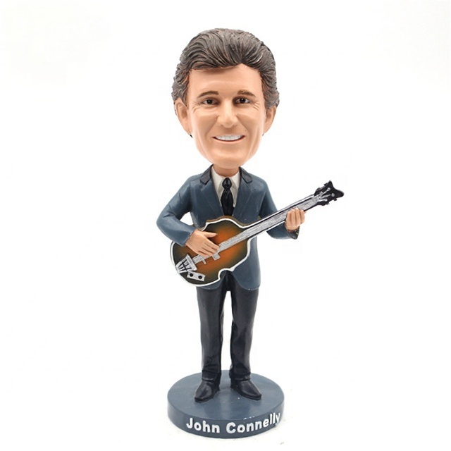 Custom wholesale resins bobblehead rock music figures men and women figurine year-end awards celebration decarations