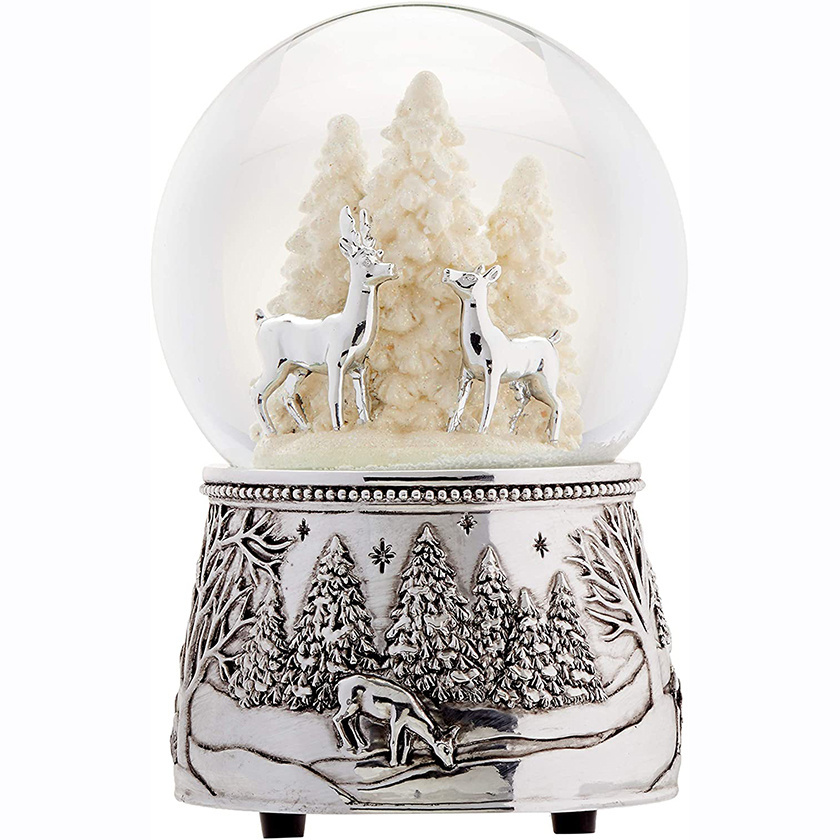 Custom Wholesale North Pole Bound Christmas Snowglobe