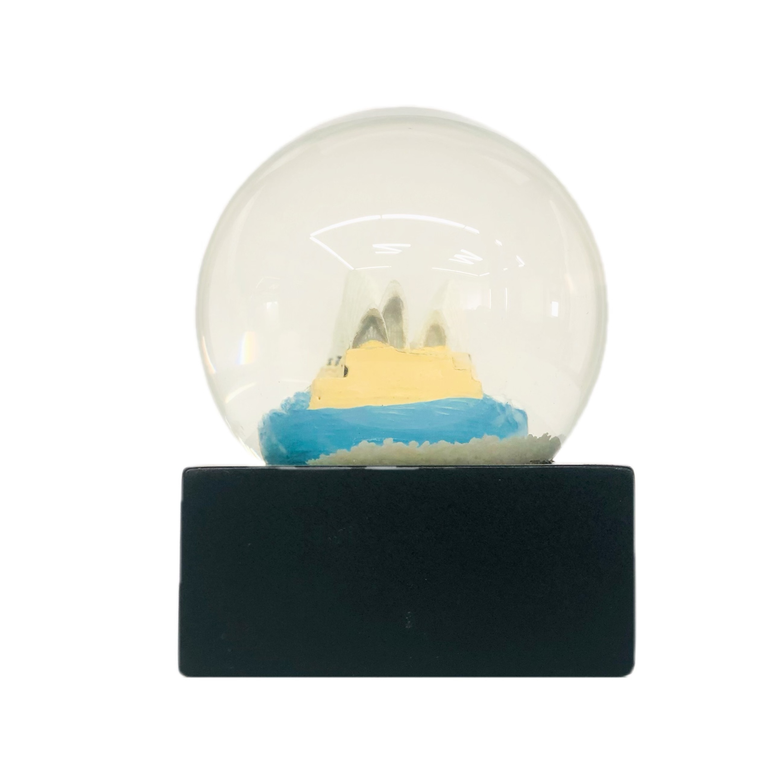 Custom Home Decoration Snowball Sydney Opera House Water Globe glass Resin Snow Globe Ornaments