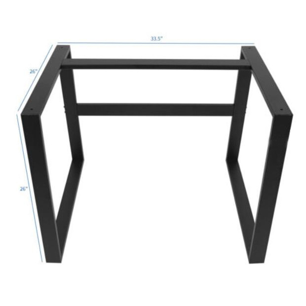 Customized high quality stainless steel square style pedestal table base for furniture