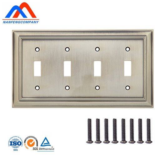 Stainless Steel Wall Plate for switches, Corrosive Resistant Cover for Receptacle Electrical Power Sockets