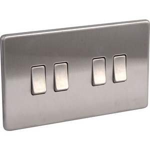 Stainless Steel Wall Plate for switches, Corrosive Resistant Cover for Receptacle Electrical Power Sockets