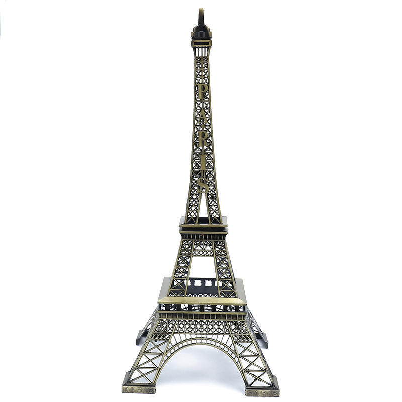 Hot-selling Retro Various Size French Travel Souvenirs Crafts 3d Metal Eiffel Tower for Desk Decoration Custom Logo Iron Model