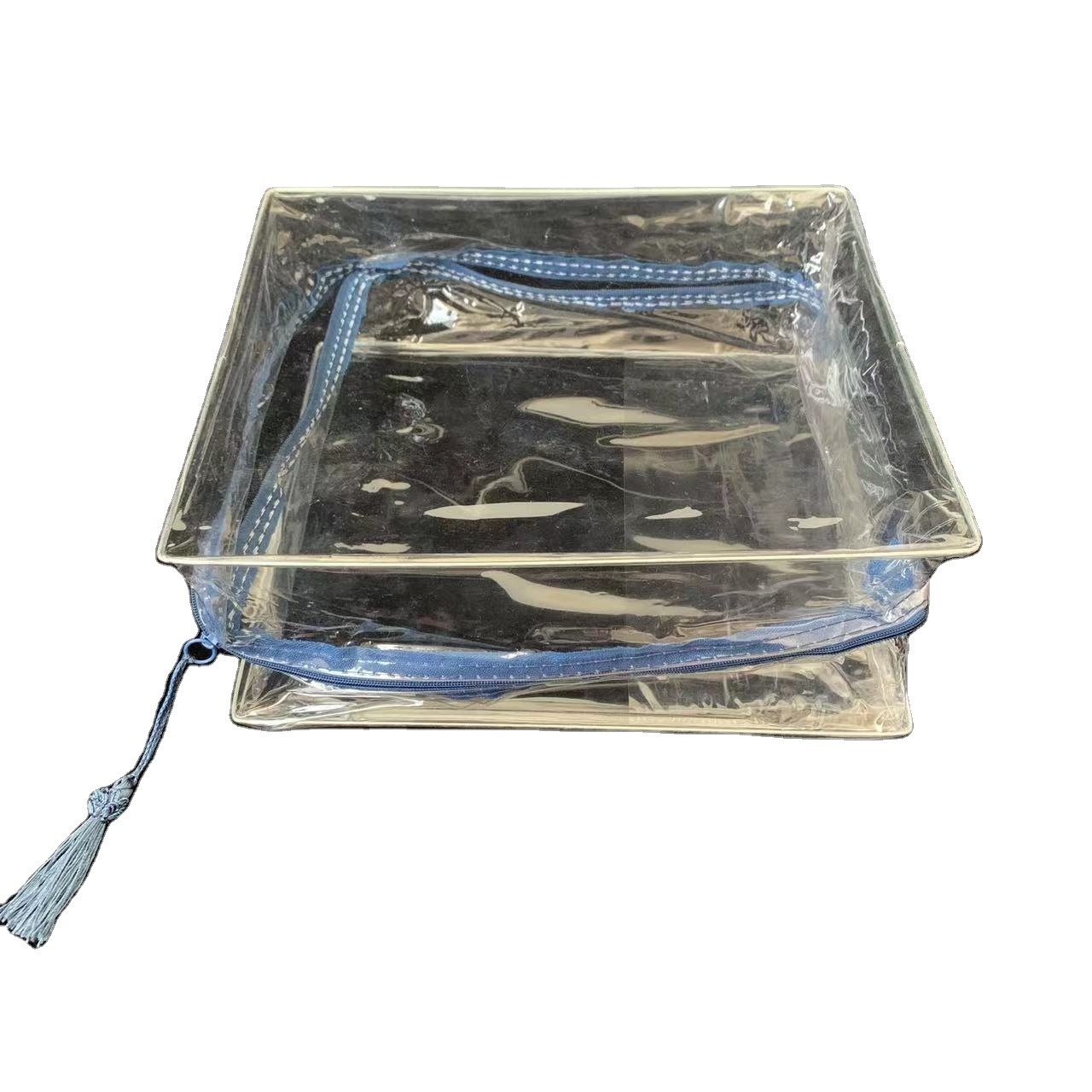 High quality clear vinyl bag with zipper lock for bedding packaging wholesale