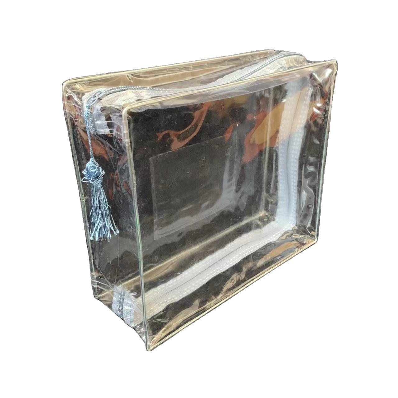 High quality clear vinyl bag with zipper lock for bedding packaging wholesale