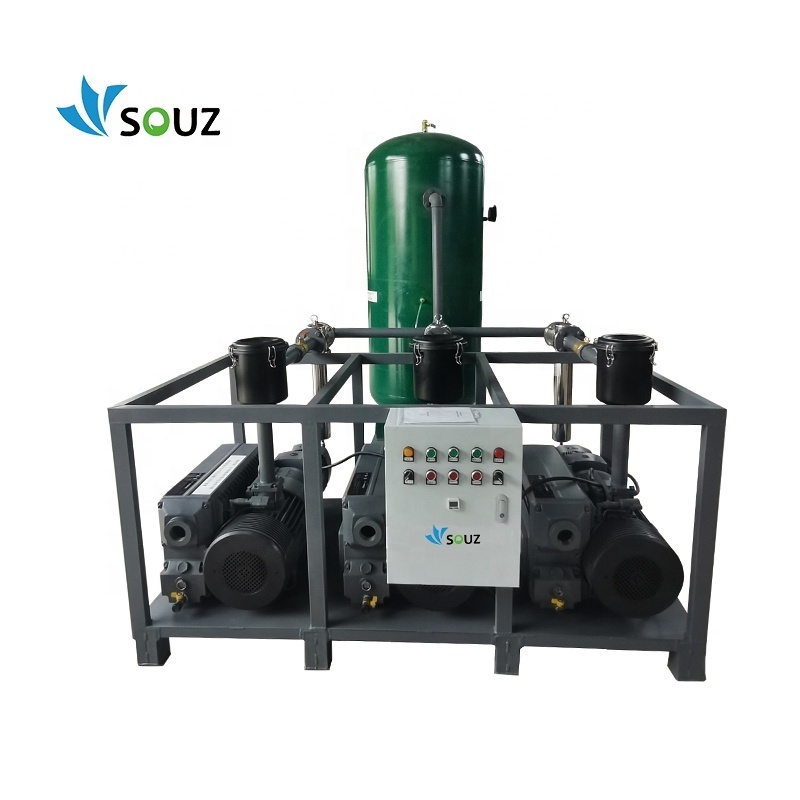 Factory Price Hospital Medical Rotary Vane Vacuum system 140m3 CVS Series Industrial Central Vacuum Pump Unit