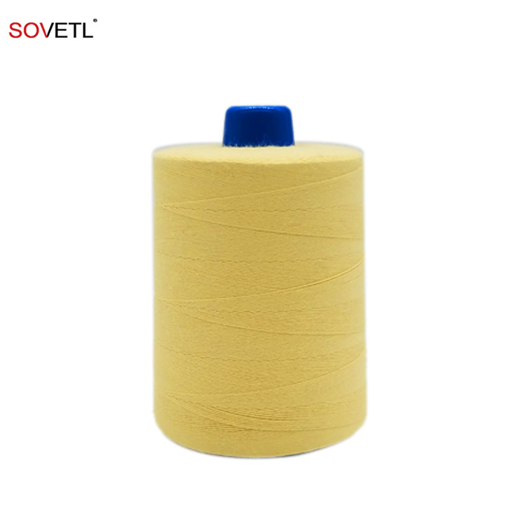 Aramid Short Fiber Thread Heat Fireproof Resistant Fire Retardant Kevlars Para Aramid Staple Fiber Sewing Thread