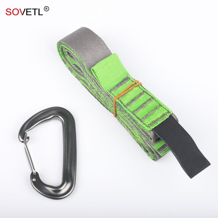 For suspension 1000kgf strength woven loop strap 25mm Hammock UHMWPE strap