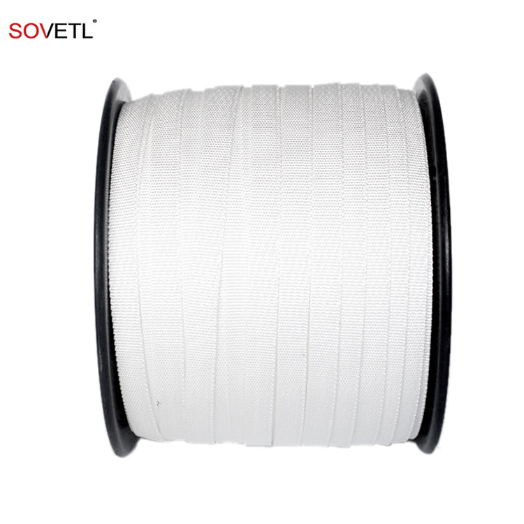 Custom 10mm width UHMWPE webbing for hammock tent Customized plain weave Strap