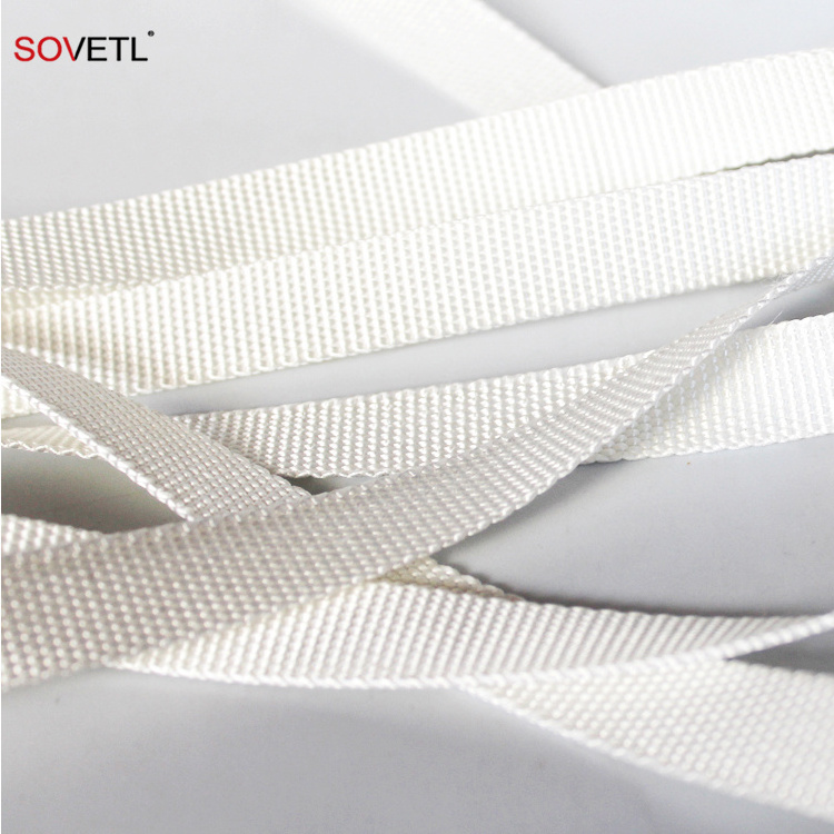 Custom 10mm width UHMWPE webbing for hammock tent Customized plain weave Strap