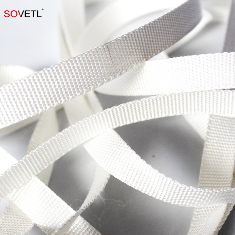 Custom 10mm width UHMWPE webbing for hammock tent Customized plain weave Strap