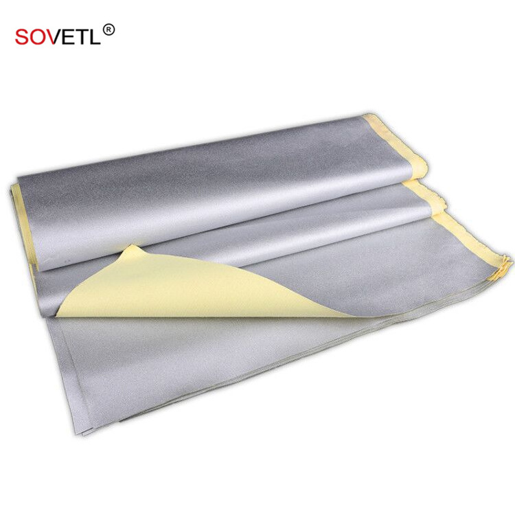 Supply High Temperature Fire Resistant Fabric Heat Insulation Compound Aramid Silver Coated Fabric