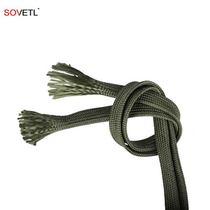 Braided Aramid Sleeve For Wire Cable Hose Protection