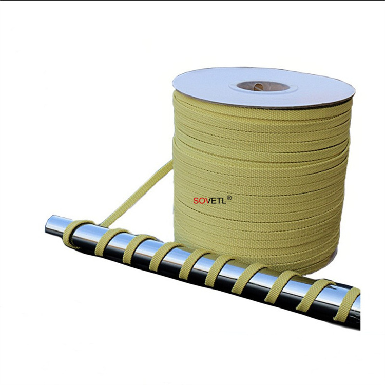 Flame Retardant Glass Tempering Furnace High Temperature Resistant Aramid Roller Conveyor Cord Abrasion Resistant Kevlars Rope