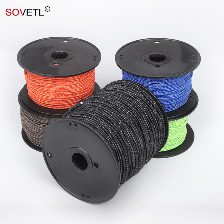 Bulk Sale Outdoor Adjustable Tarp/Rain fly /Tent/Hammock  Guyline Elastic Reflective Cord