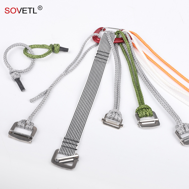 Wholesale Customized Amsteel Rope 8'' Length Cinch Buckle Continuous Loop For Hammock suspension