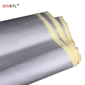 Supply High Temperature Fire Resistant Fabric Heat Insulation Compound Aramid Silver Coated Fabric