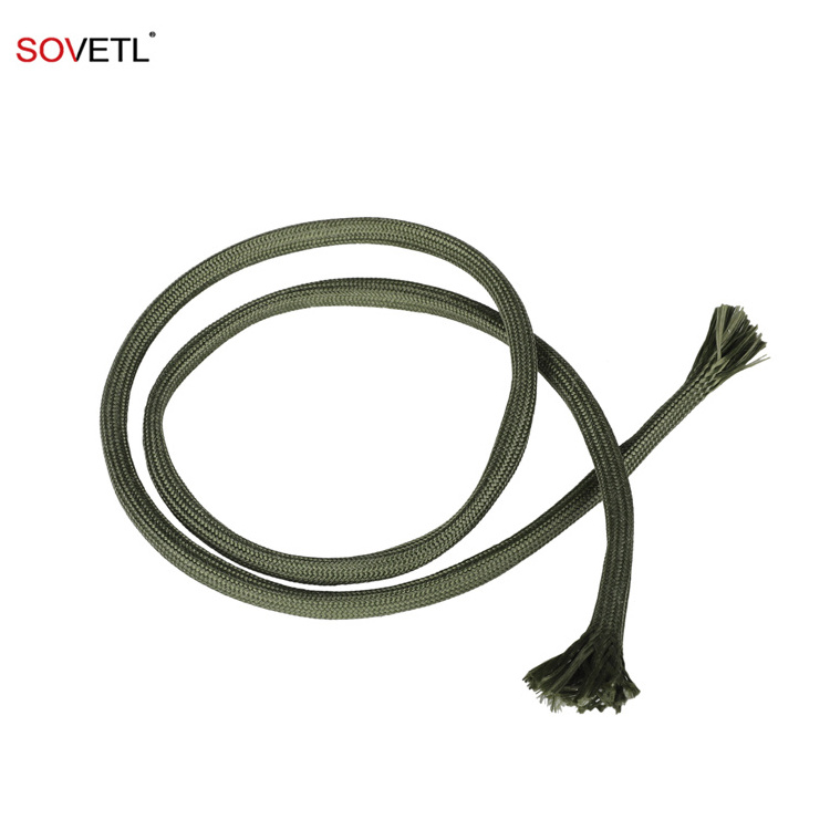 Braided Aramid Sleeve For Wire Cable Hose Protection