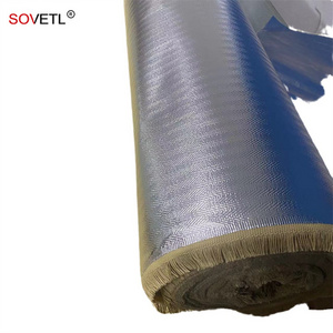 Aramid Coated Aluminum Cloth Heat Insulation Fireproof FR Temperature Resistant Aramid Aluminum Foil Fabric for Industry BBQ