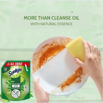 Sunlight Dishwashing Liquid Detergent Matcha Japan Tea 3.4KG Bag Wholesale Effective Dishwashing Liquid To Deodorate