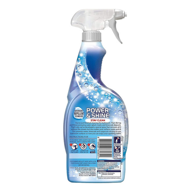 Wholesale  Cif Power & Shine Bathroom Spray 500ml, Liquid Spray Bathroom Cleaning, Purpose Function Bathroom Cleaner