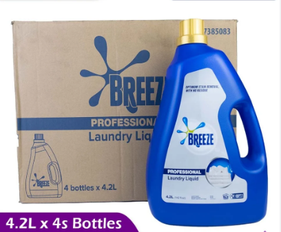 Breeze Pro Fabcleaning liquid 4x4.2L Distributor Detergent Optimum Stain Remover Without Residue