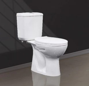 Ceramic Porcelain Two Piece Toilet Seat- White- SOC - V117 -  Best Sale Bemis Ceramic Toilet Seat