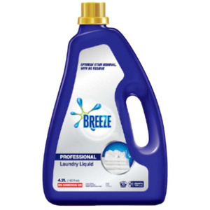 Breeze Pro Fabcleaning liquid 4x4.2L Distributor Detergent Optimum Stain Remover Without Residue