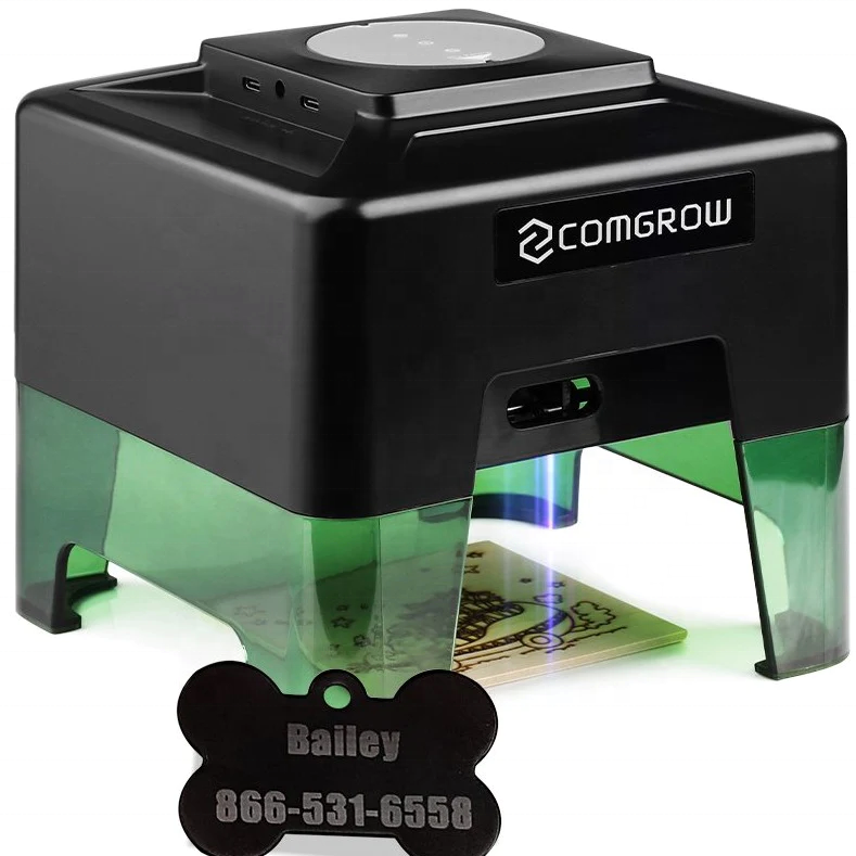 UPGRADE COMGROW MINI PORTABLE LASER 1.6W LASER ENGRAVER- OVER ONE YEAR WARRANTY 5V / 12V 2A