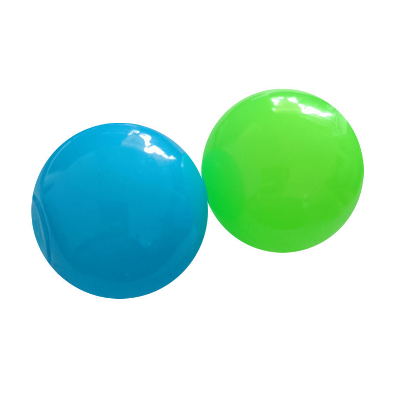 Hot selling 5cm glow-in-the-dark ceiling sticky wall ceiling relief stress sticky target ball