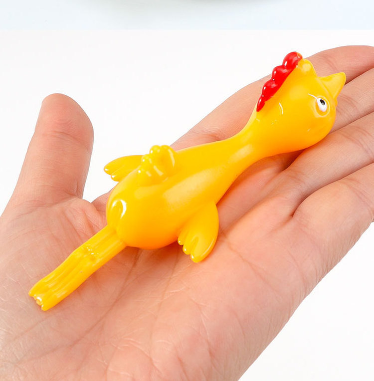 2024 New TPR Slingshot Chicken Finger Toys Stretchy Catapult Toys Stress Relief Small Toy