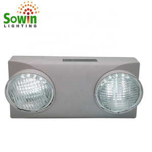 high brightness ABS plastic double beam moving adjustable heads battery backup led emergency light