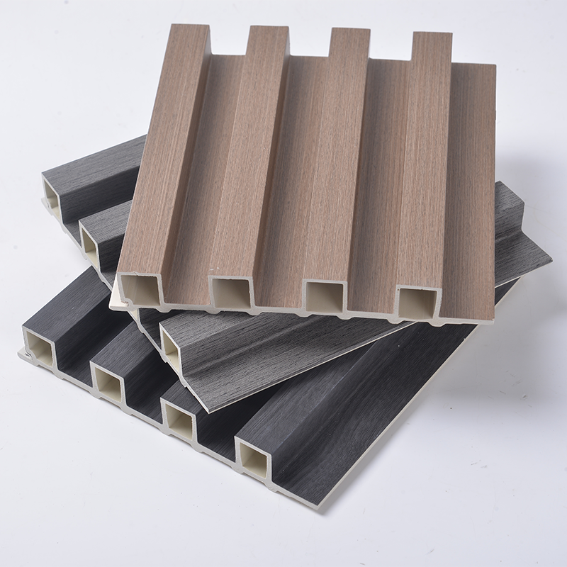 Wpc Fluted Indoor Decorative Strip Wood Wall Plastic Panel Plastic Composite Cladding WPC Slat Wall Panel WPC Wall Panel