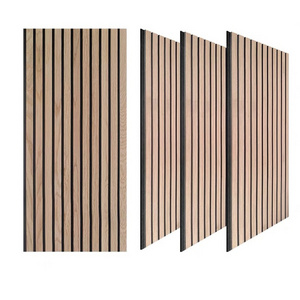 FSC Certified hot Sale Wooden Slat Wall with Fashion decoration design Acoustic Slat Decorative for South Korea market