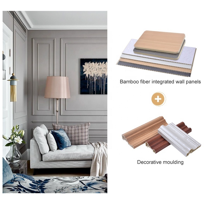 Interior Bamboo Wood Fiber Integrated Wall Panels For Hotel Decoration ...