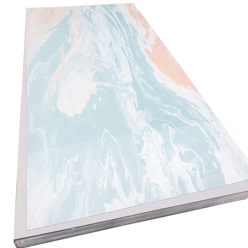 4X8 Ft Pvc Wpc  Wall Panel Marble Board Alternative 3Mm Pvc Uv Sheet Panel