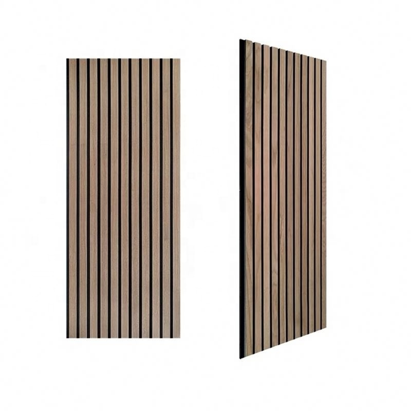 Apartment Wall And Ceiling Sound Absorbing Panels Wood Slat Soundproofing Materials Acoustic Panels