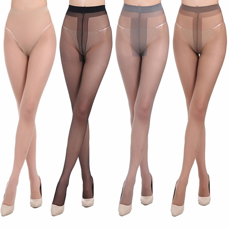 Lady 15D T Band Unbreakable Running Fabric Tights Ultra Sheer Thin Fashion Pantyhose