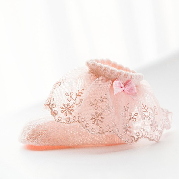 High quality comfortable 100% cotton cute lace baby socks