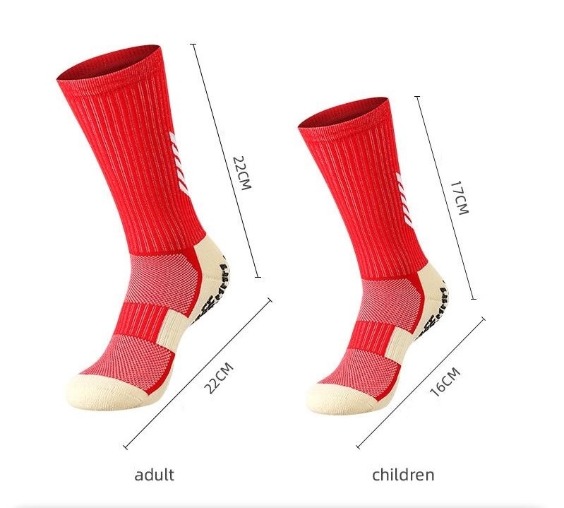 Crew Grip Socks Child Football Running Training Meia Adult Calcetines Anti Slip Sport Socks Logo Customized Men's Socks Autumn