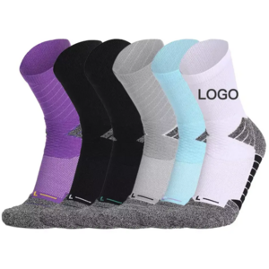 Manufacturer Design Custom Crew Elite Basketball Socks Thick Terry Cushion Bottom Adult Casual Athletic Practical Training Socks